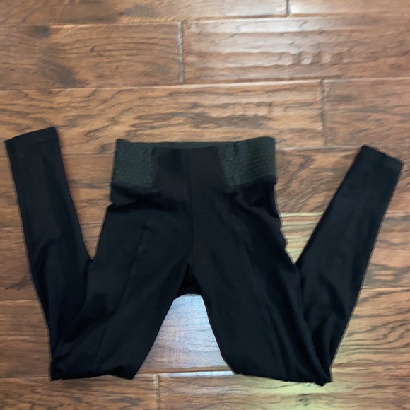 Topshop Nordstrom black leggings tights elastic high waistband skinny leg size 2 - Picture 2 of 5